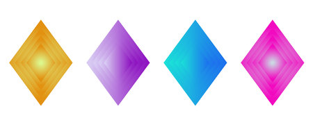 Hexagon icon set on white background. Vector illustration. Eps 10.のイラスト素材