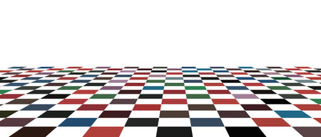 Colored different squares. Background of different sizes of squares of different shades of the same...
