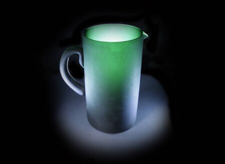 long glass jug in  the lightの写真素材