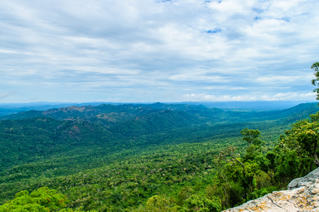 Viewpoint on the top of Pa Hin Ngam National Park at Chaiyaphum in Thailandの写真素材