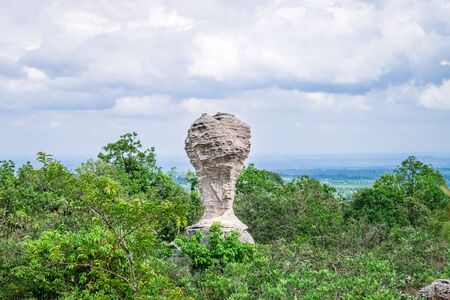 Stone shapes strange. Pa Hin Ngam National Park in province chaiyaphum Thailand.