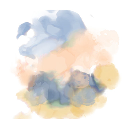 beach color abstract, smoke, blue, orange and yellowのイラスト素材