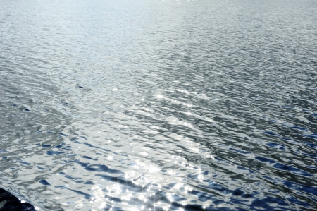 Shining on surface of the water