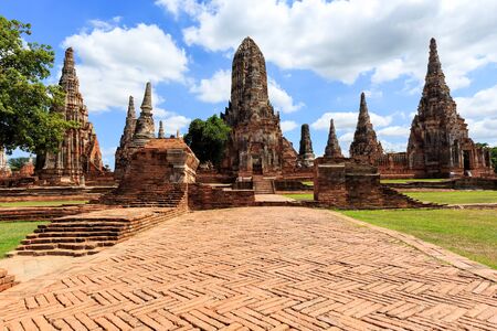 Chaiwatthanaram Temple in Ayutthaya,Thailandの写真素材