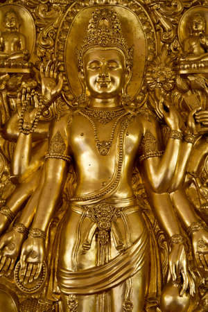 This image of Buddha in Thai templeの写真素材