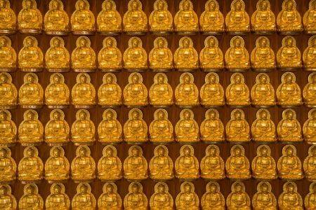 Pattern of gold chinese buddhaの写真素材