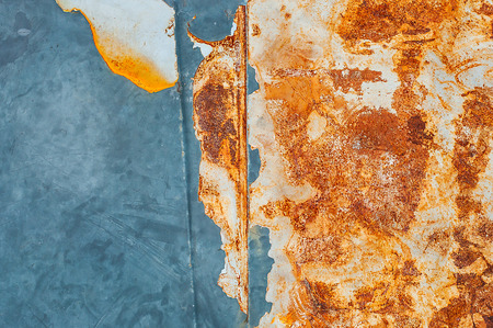 Rust on the car skirt, close-up photographyの写真素材