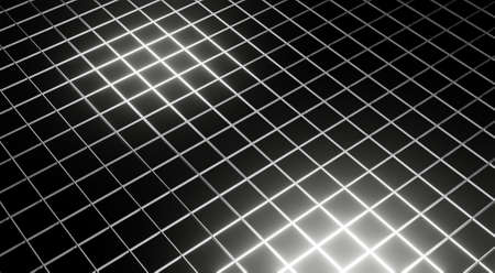3D background, perspective, perspective of a square cube or honeycomb grid. With a darker gradient...