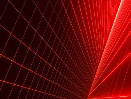 3D background, perspective, perspective of a square cube or honeycomb grid. With a darker gradient background shadow to be used as a technology background Suitable for print and graphic designの写真素材