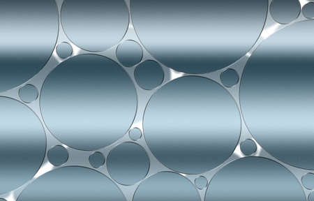Business science and technology 3d illustration background or abstract technology Circle of many...