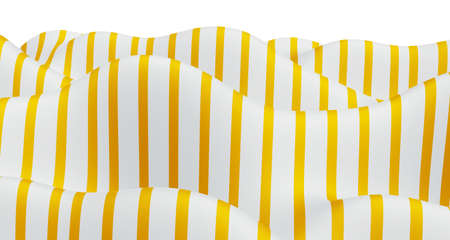 3d illustration Abstract wave of black and white curve And various surface patterns Illusion....