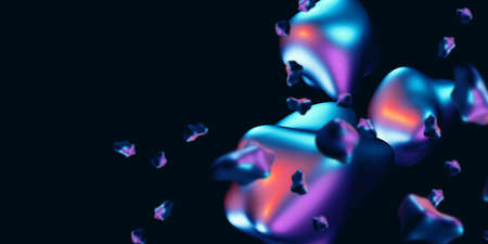 Fluid color background, color flashy, fluid gradient shape element Indeterminate focus Shaped like a...