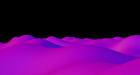 Abstract color wave contrast color color streak gradient color 3d illustration