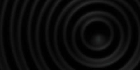 Abstract ripple circle Undulate water circle Shiny sway background 3d illustrationの写真素材