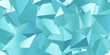 Reflective triangle cube Abstract background 3d illustration