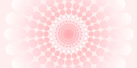 Abstract circle and polka dot pattern pastel color 3D illustrationの写真素材