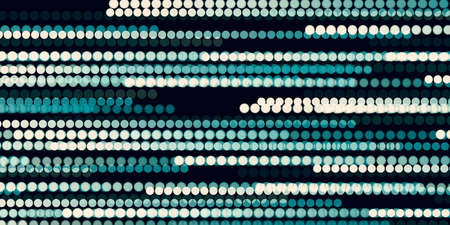 technology background circle abstract neon dots 3D illustration