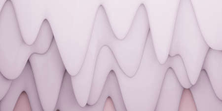 water drop shape curve background Alternately several layers of pastel colors 3D illustrationの写真素材