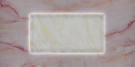 marble studio Frame for displaying products and content design luxury 3D rendering
