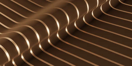 shiny ribbon surface Fluttering background for decoration 3D illustrationの写真素材