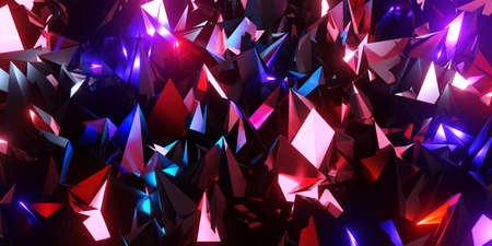 flak background broken glass modern technology abstract futuristic 3d illustration