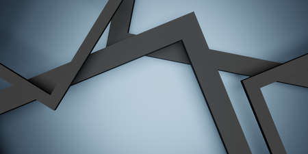 Reflection Square Frame Background for show products and placement of text 3D illustrationsの写真素材