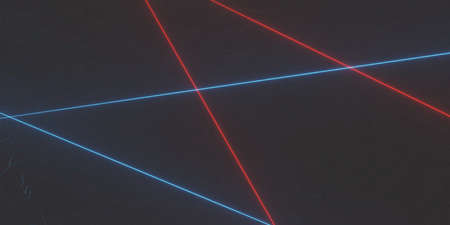 glowing technology texture background image and laser light 3D illustrationの写真素材