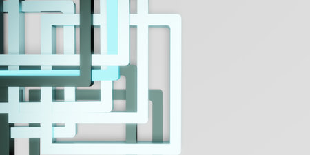 Abstract Technology Background Shiny Material Glitter 3D Illustrationの写真素材