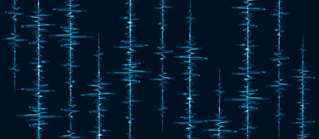 equalizer pulse heart wave lines abstract background 3d illustration