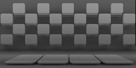 scene background stand pallet product template stand 3d illustration