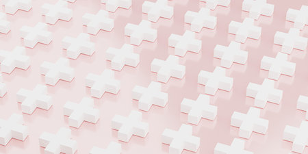 Flat geometric background soft tone scene pastel geometric pop modern minimalistic flat graphic backdrop 3d illustrationの写真素材