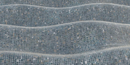 steel and cement material Wave pattern texture wavy fabric old material texture 3D illustration