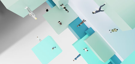 Avatar the surreal world of Metaverse through VR glasses The 3D illustrated game realm of Metaverseの写真素材