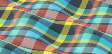 stripes plaid pattern silk satin background Soft wrinkles on shiny fabric Elegant background Web...