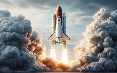 space shuttle launch Base for launching vehicles into the sky launch spaceship space mission