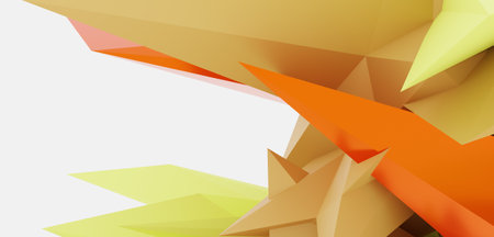 abstract technology background modern spiky geometric shapes 3d illustration