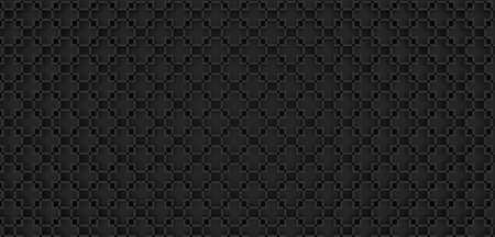 Background geometric black square merge mathematics square 3D illustration