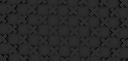 Background geometric black plus sign merge mathematics square 3D illustrationの写真素材