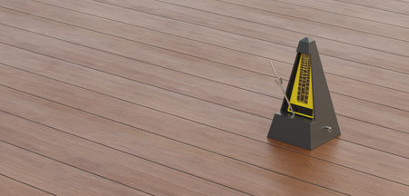 Metronome, metronome, musical instrument, 3D illustration