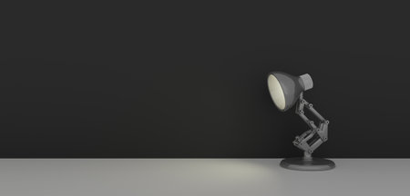 Table lamps, floor and wall lamps, light bulbs, 3D illustrationsの写真素材