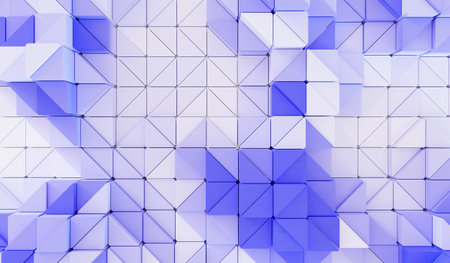 Glow sticks, technology background, geometric, creativity, polygons, 3D illustration, abstract...
