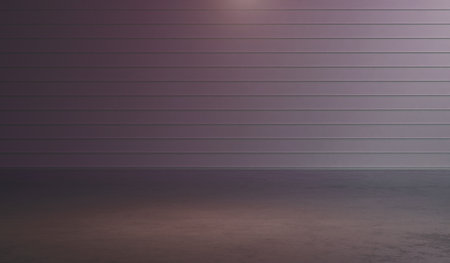 Inside the exhibition room, modern, 3D rendering, floor and wall.の写真素材