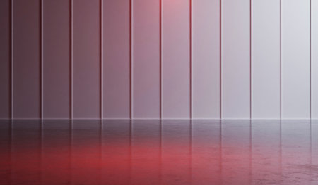 Inside the exhibition room, modern, 3D rendering, floor and wall.の写真素材