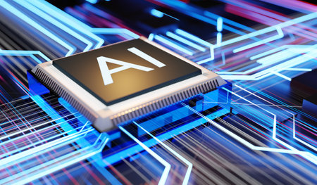 AI Chip Artificial Intelligence Circuit Board ,Technology Background ,CPU ,Processor ,Computer...