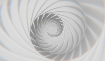 Abstract background, spiral, swirl, 3D illustrationの写真素材
