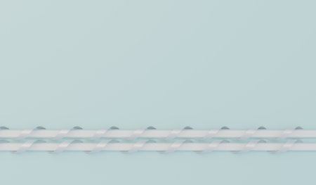 Ribbon background, paper texture and ribbon, 3D illustrationの写真素材