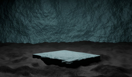 Sand floor, 3D illustrationの写真素材