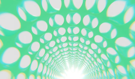 Abstract circle, deep hole, spiral, abstract background, 3D illustration.