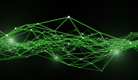 Abstract background, technology lines, modern, 3D illustration