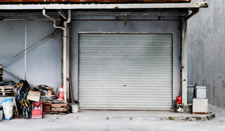 Old sliding door, door